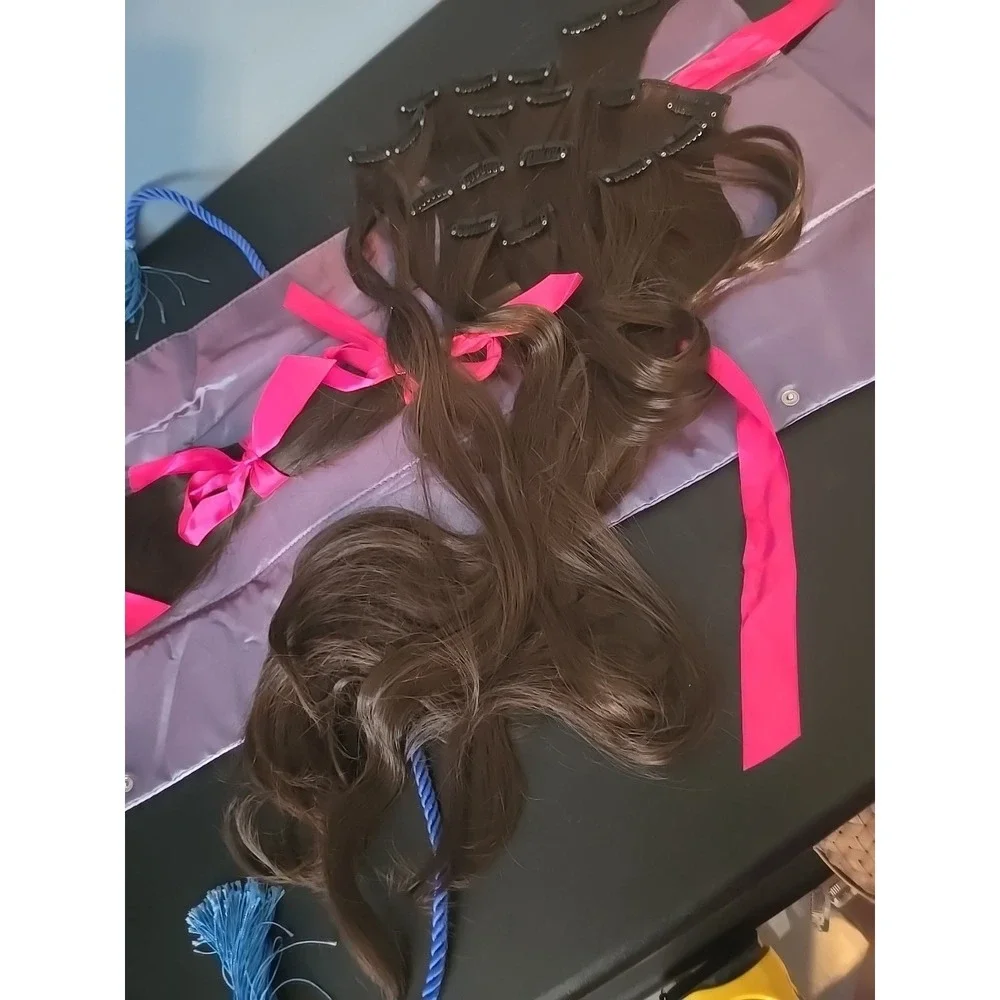 Brown Hair Extensions‎ Hair Clip In 2 Sets ( 18